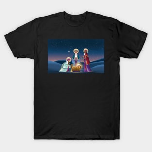 3 Wise Men and Baby Jesus T-Shirt